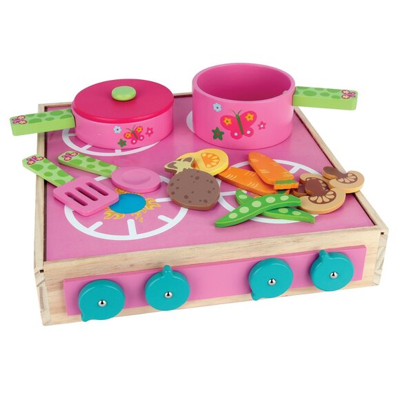 NWT Stephen Joseph Wooden Play Set Cook - Picture 1 of 14